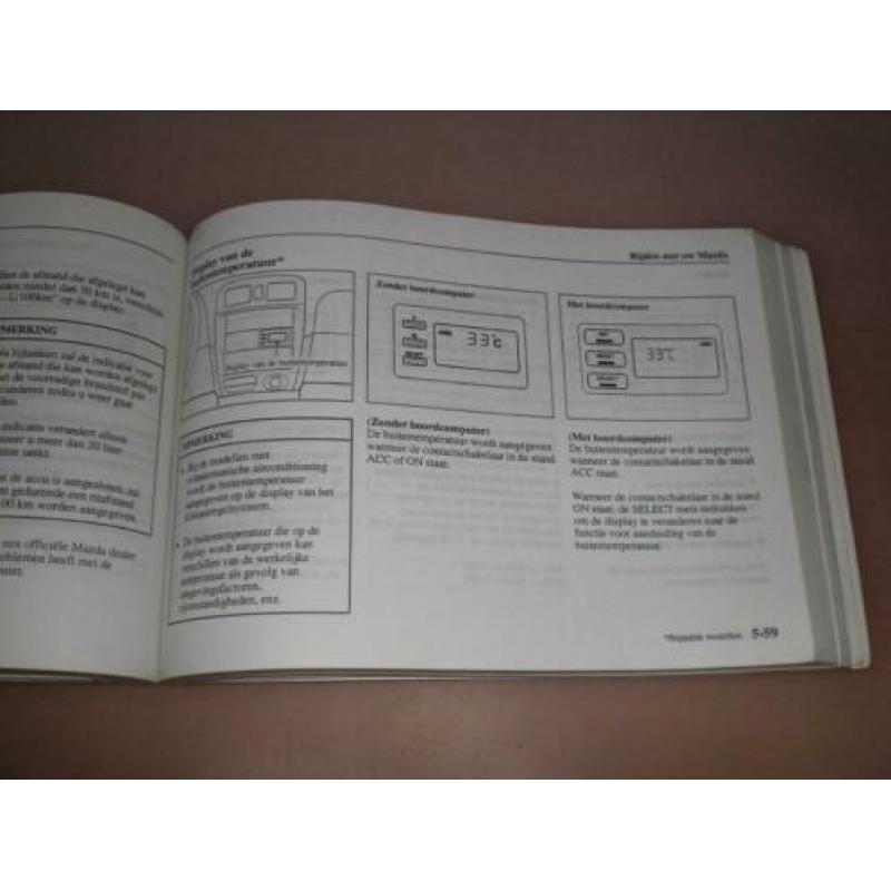 Handleiding/ instructieboekje Mazda 626/ 1999