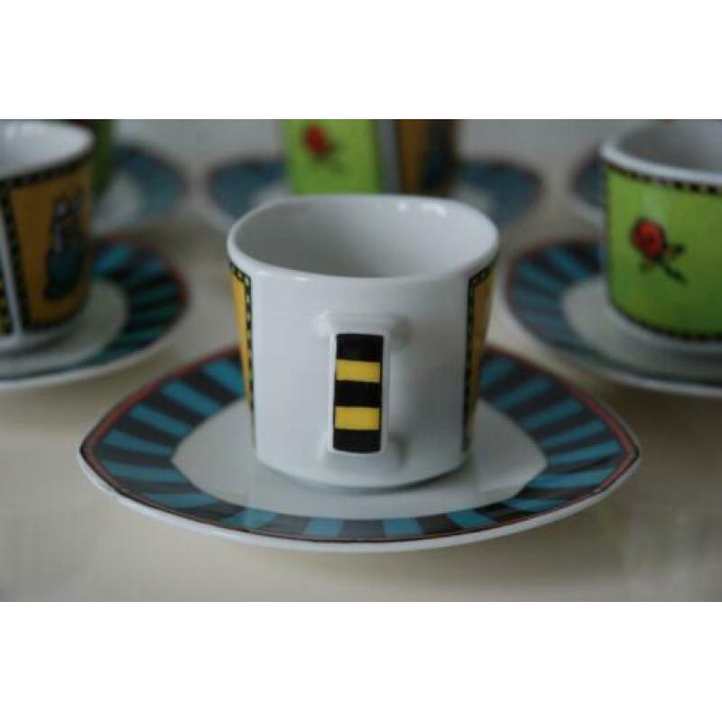 Rosenthal Germany Dorothy Hafner Love Story 6 x espresso k&s