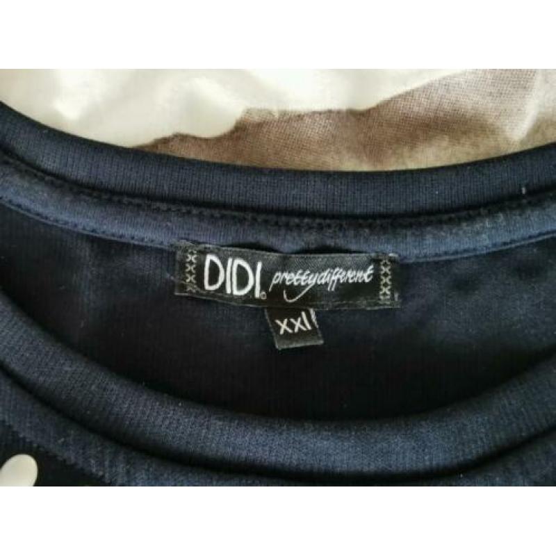 DIDI donkerblauwe jurk met studs maat XXL (NL maat 46)