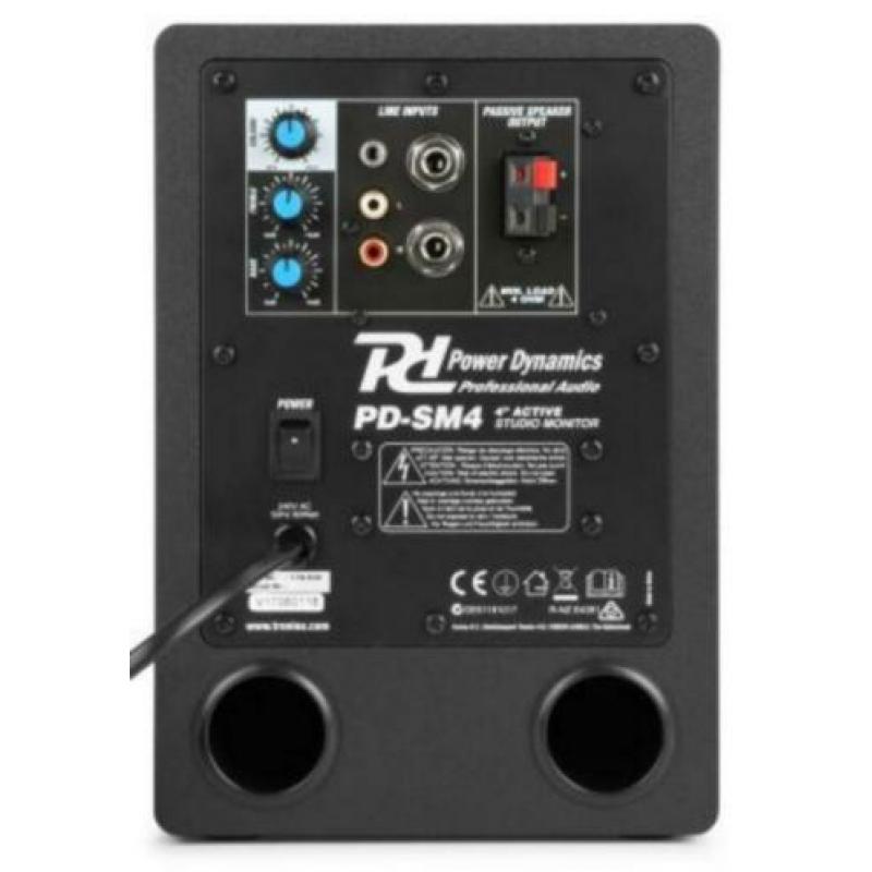Power Dynamics PDSM4 Actieve studio monitor set speakers com