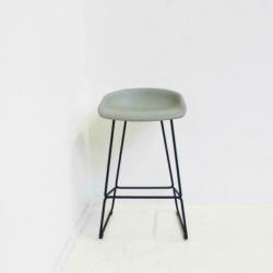 HAY About a Stool AAS39, Barkruk, Designkruk, Grijs, Nieuw