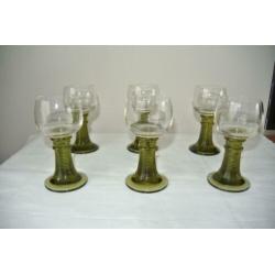 Replica Roemers glazen met braam noppen 6x