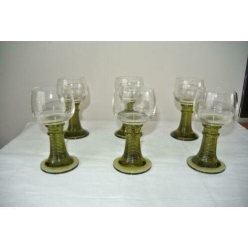 Replica Roemers glazen met braam noppen 6x
