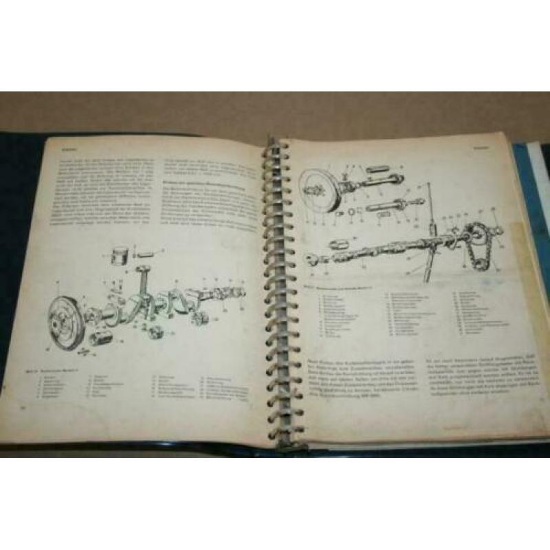 Oud reparatiehandboek Citroën motoren - Circa 1950 !!
