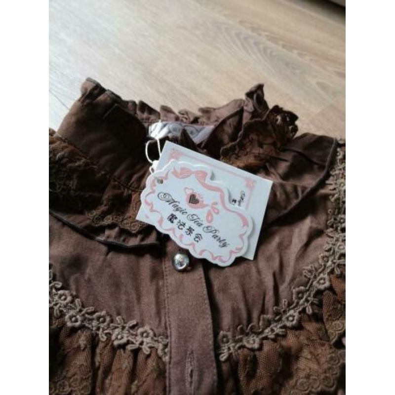 Nieuw Lolita blouse bruin Magic Tea Party XL valt als M L