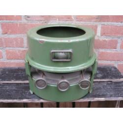 groen emaille petroliumstel