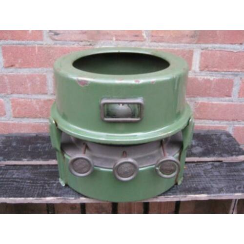 groen emaille petroliumstel