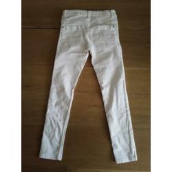 Nieuwe skinny jeans wit maat 128