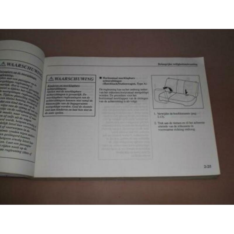 Handleiding/ instructieboekje Mazda 626/ 1999