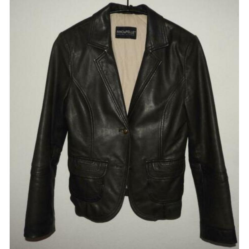 Mooi leren kort zacht leren jasje blazer Rino en Pelle M 38
