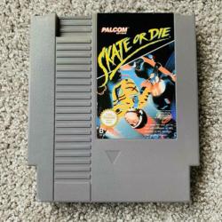Skate or Die Nintendo NES + stofhoes