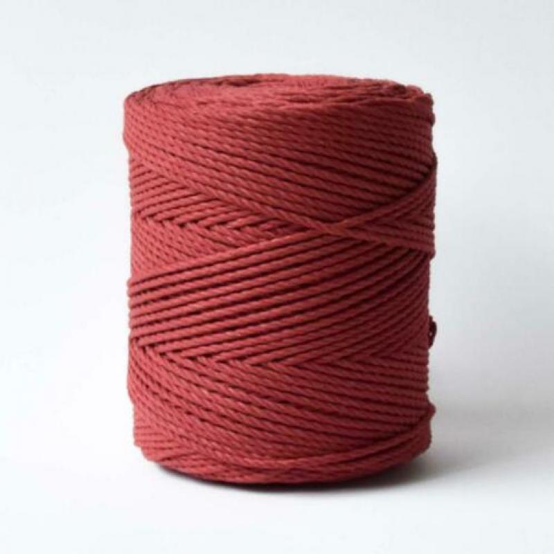 3 en 4 mm twisted macrame touw 160/250 meter katoen 1 kilo
