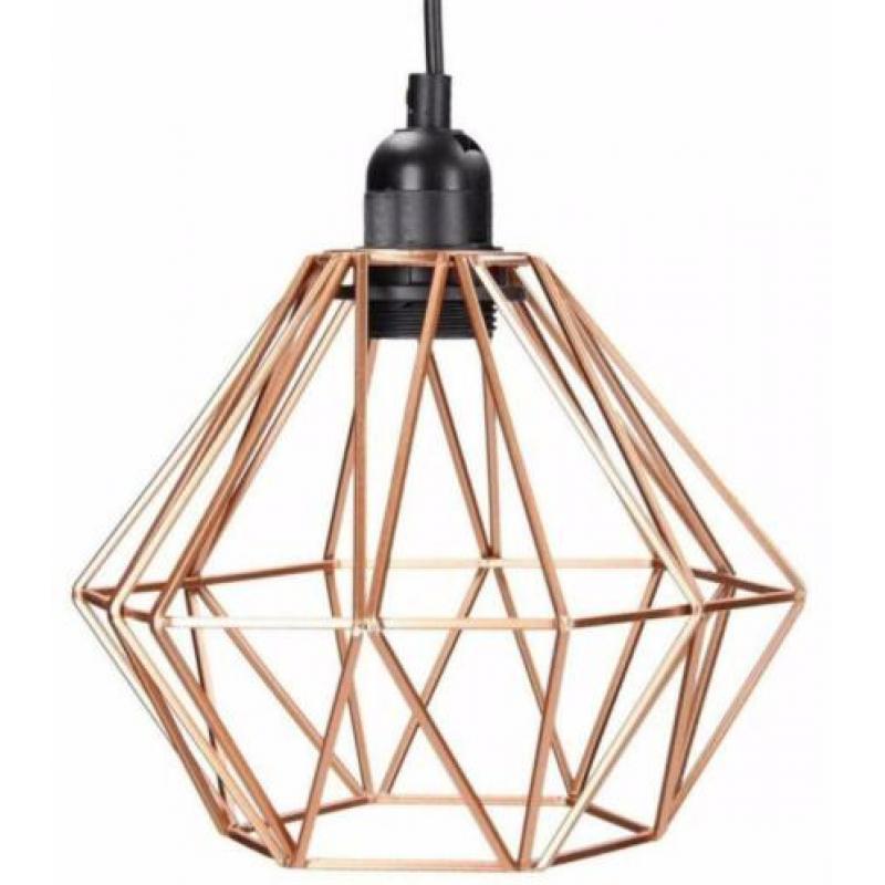 Moderne hanglamp van koperdraad