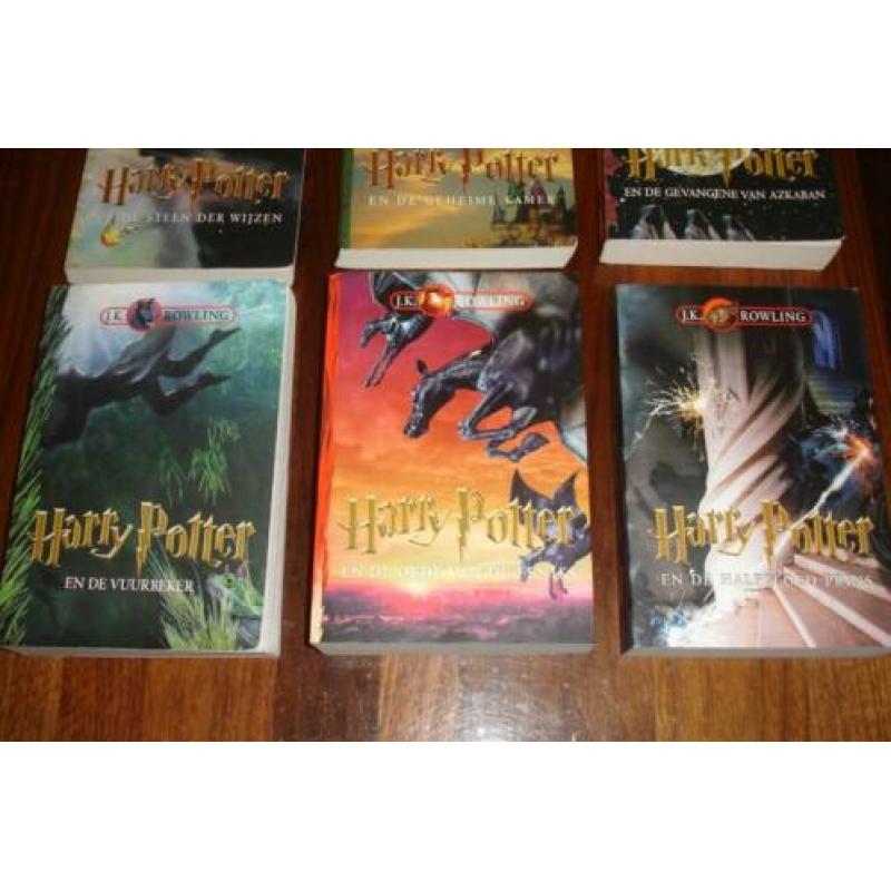 Harry potter boeken set deel 1,2,3,4,5,6 softcover!
