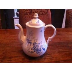 Regout koffie/theeservies decor 3 vlindertjes en goudluster