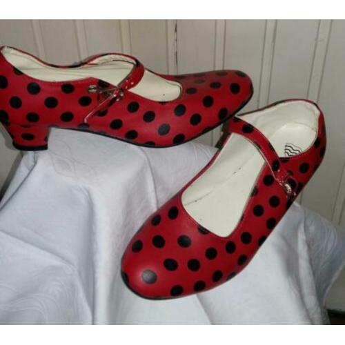 Yoremy Schoenen Met Hakje Rood/ Zwart 39