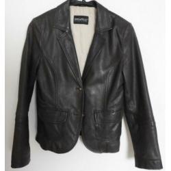 Mooi leren kort zacht leren jasje blazer Rino en Pelle M 38