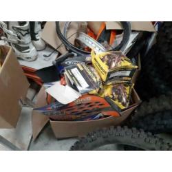 Partij motorcross spullen