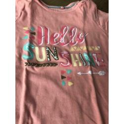 3x shirt tshirt 2x legging top Meisjeskleding broekje 86 92