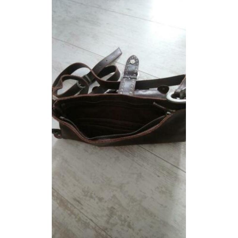 Gave leren crossbody /schoudertas ?? nieuw