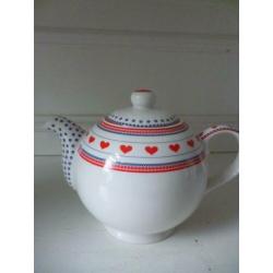 Hollandse theepot met hartjes (merk Hearts)