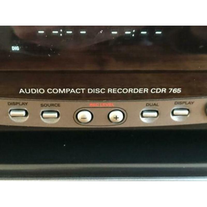 Philips CDR-765 en CDR-775 cd speler/cdr spelers CD recorder