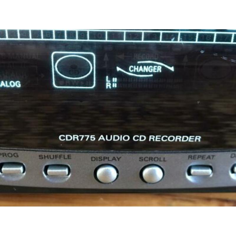 Philips CDR-765 en CDR-775 cd speler/cdr spelers CD recorder