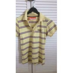 Mooi geel Superdry poloshirt mt S
