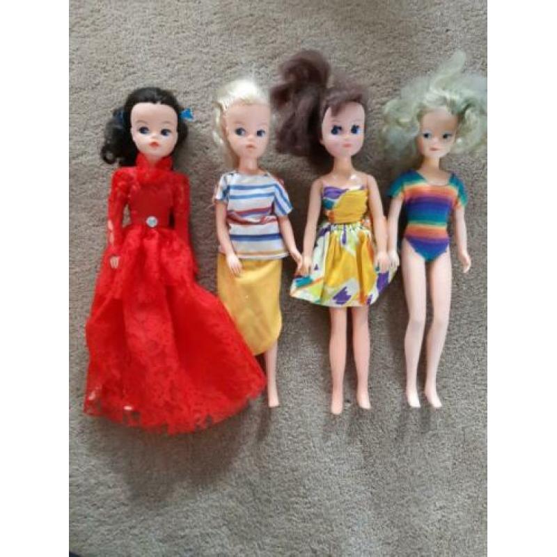 Barbies, andere poppen, bijbehorende kleding en meubels