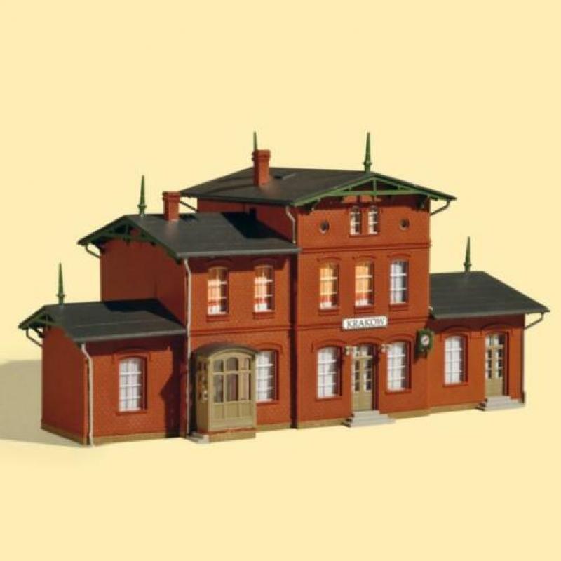 Auhagen N spoor 14467 - Station Krakow - Schaal 1:160