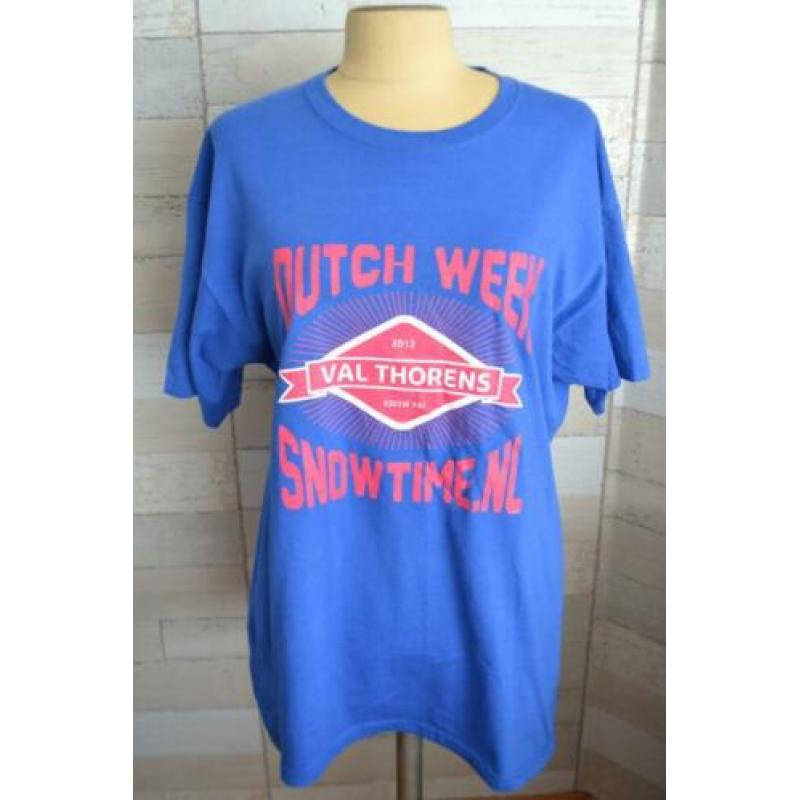 blauw shirt van dutch week in maat L- zgan - n99