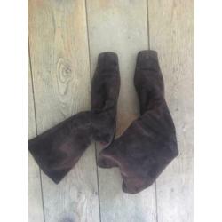 Peter Kaiser laarzen bruinn suede maat 39-40(6,5)