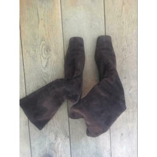 Peter Kaiser laarzen bruinn suede maat 39-40(6,5)