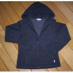 ESPRIT vest donker grijs met kapuchon maat 164