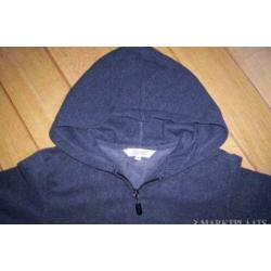 ESPRIT vest donker grijs met kapuchon maat 164