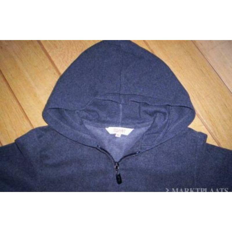 ESPRIT vest donker grijs met kapuchon maat 164