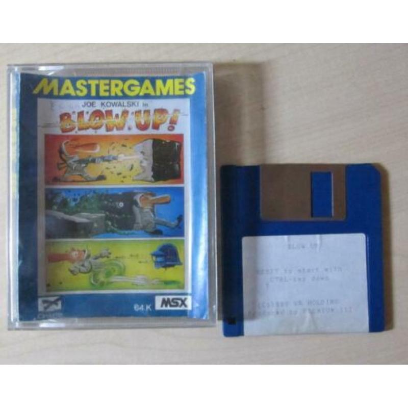 Msx spel op diskette Mastergames Blow Up
