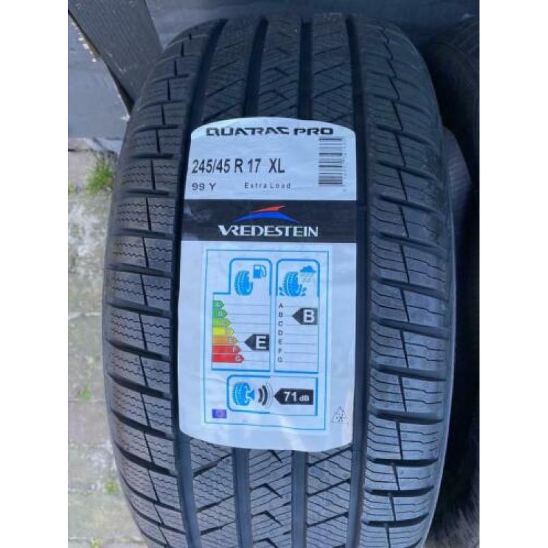 4 seizoenen vredestein Quatrac Pro 245-45-17 99Y XL nieuw