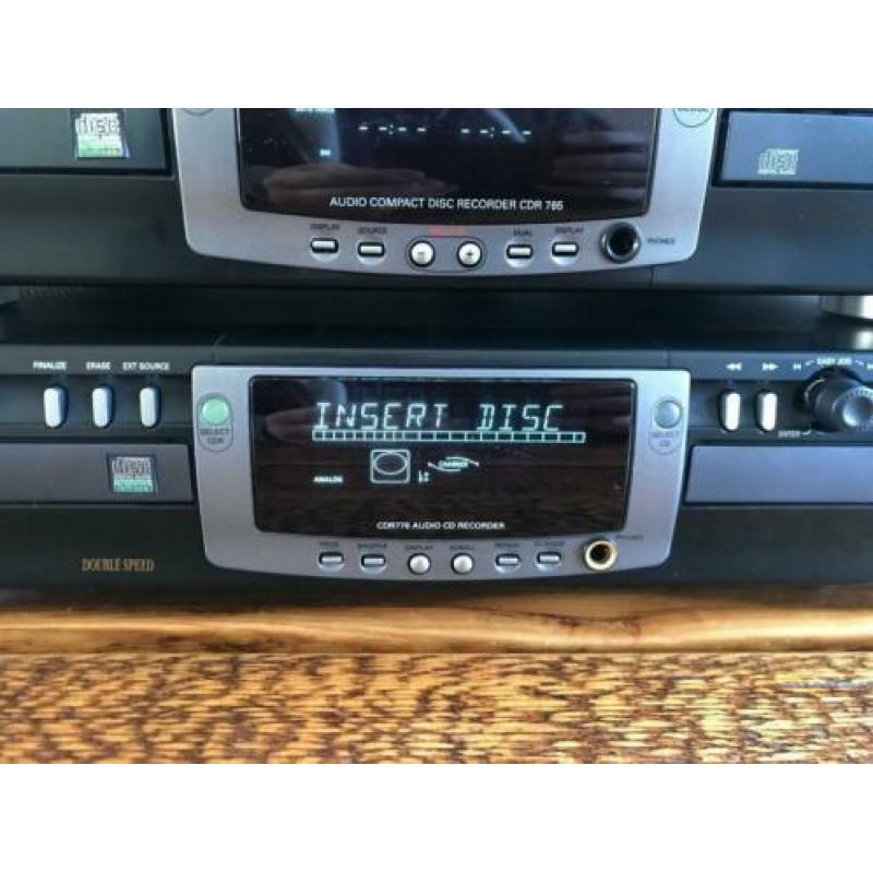 Philips CDR-765 en CDR-775 cd speler/cdr spelers CD recorder