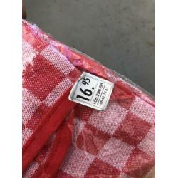 Nieuwe vintage katoenen keukenschort