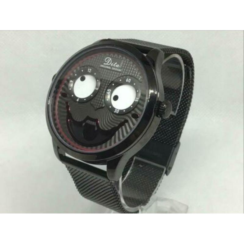 Joker horloge - Uniek - Dubbel uurwerk!