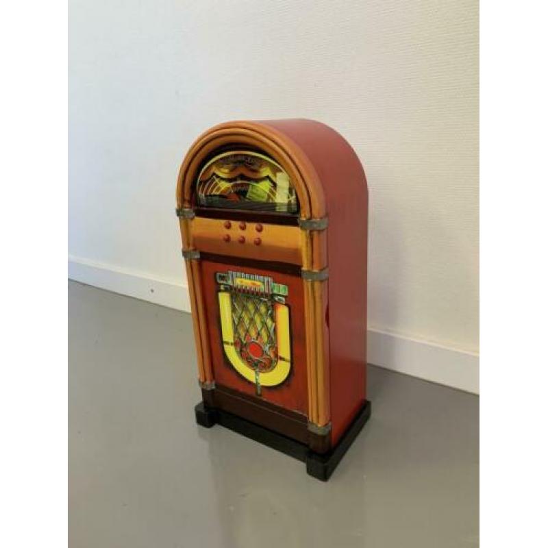 Wurlitzer OMT Look CD kastje - retro opbergkast