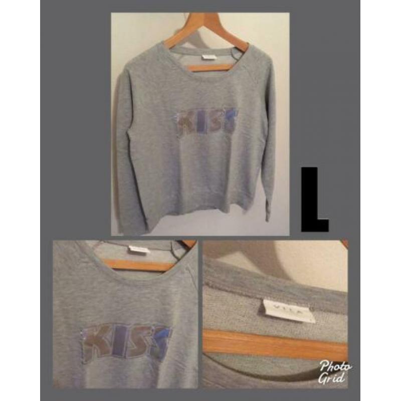 KISS??grijze sweater/trui??L/VILA??42