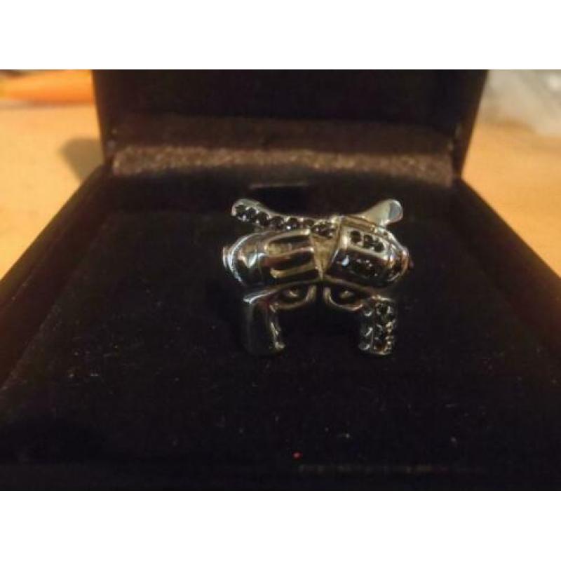Militaira Stainless Steel Dubbel Colt Pistool Ring