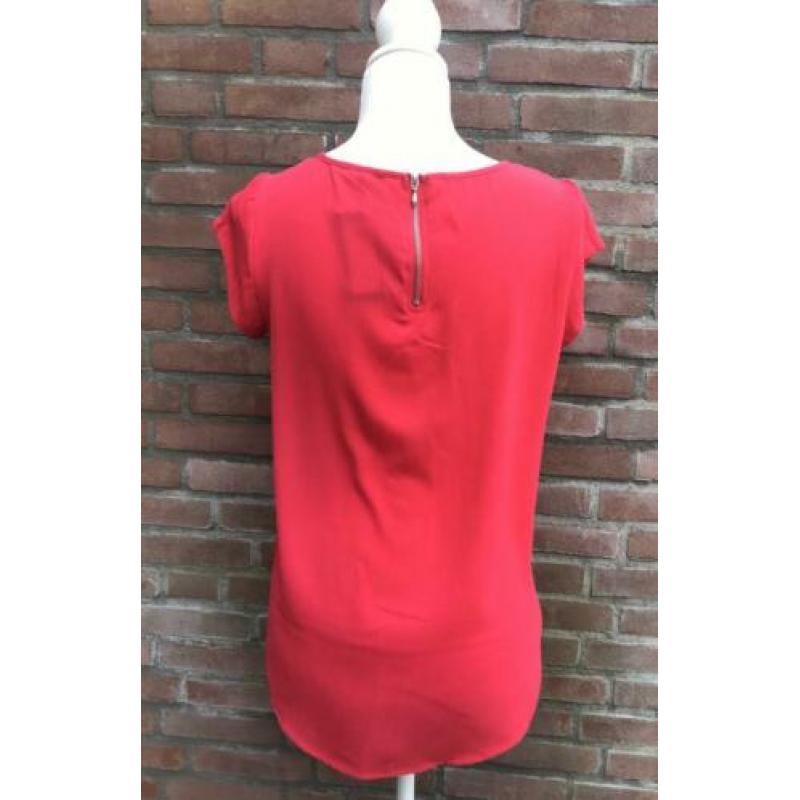 Only roze bijna rood shirt blouse maat 34/XS nieuw!!
