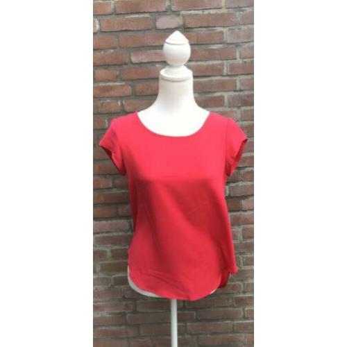 Only roze bijna rood shirt blouse maat 34/XS nieuw!!