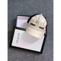Gucci lederen logo cap