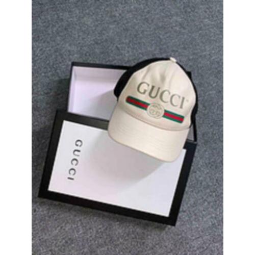 Gucci lederen logo cap