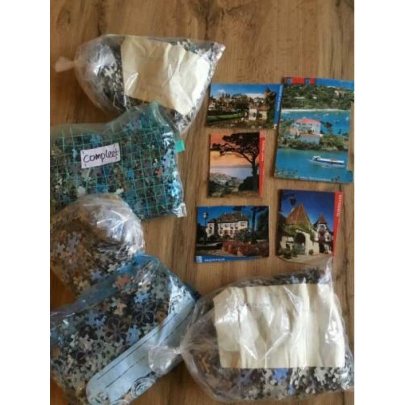 5 x 1000 stukjes puzzelen / puzzels