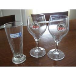 Bierglas bierglazen jopen, leffe, leffe royale , leffe enz.